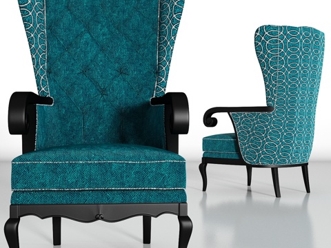  欧式简约休闲椅3d模型 