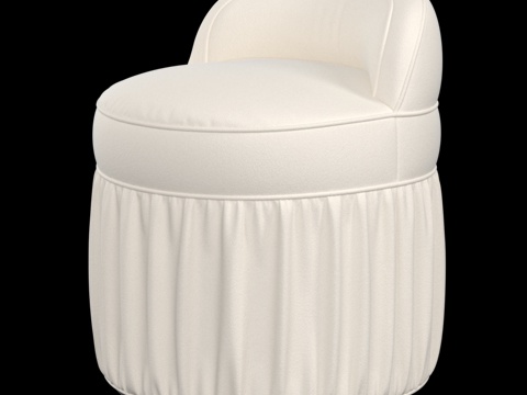  莱昂娜梳妆椅3d模型 