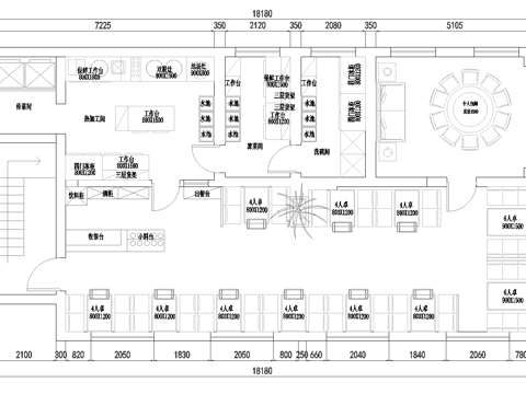 牛肉火锅店 最新平面施工图合集cad施工图