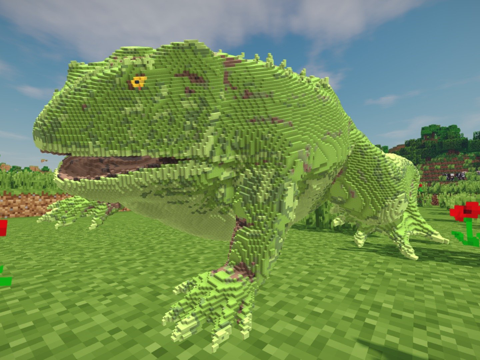  我的世界青蛙建造示意图3d模型 