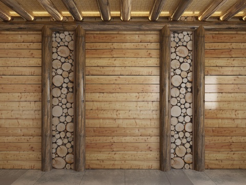  现代背景墙3d模型 