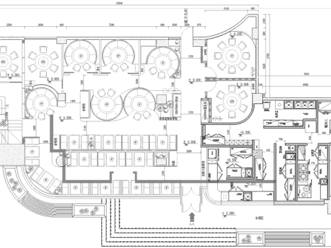 火锅店 串串店 最新平面施工图合集cad施工图