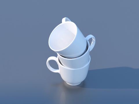  陶瓷杯 咖啡杯 水杯3d模型 