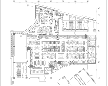 火锅店 串串店 最新平面施工图合集cad施工图