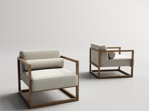  现代休闲椅 休闲椅3d模型 