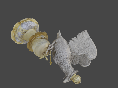  波兰鹰形器皿3d模型 