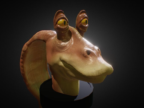  加加宾克斯星球大战3d模型 