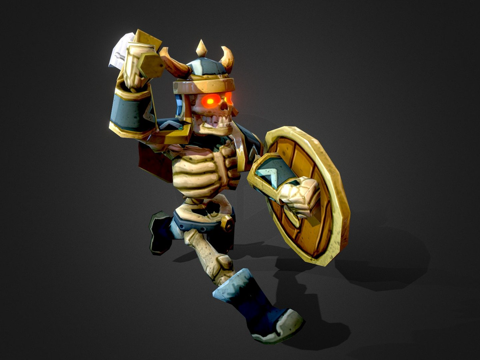  骷髅战士3d模型 