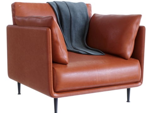  猎人扶手椅3d模型 