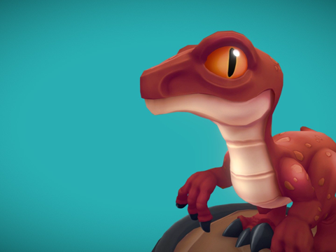  风格化猛禽3d模型 