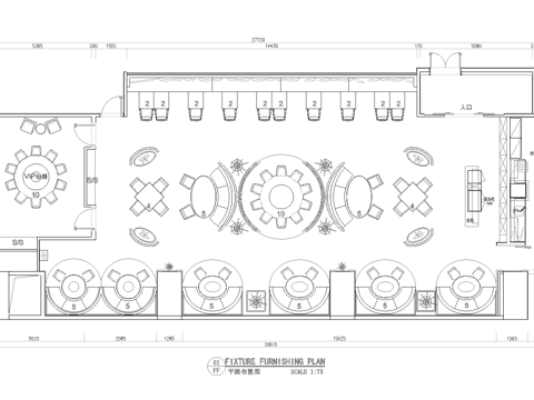 火锅店 串串店 最新平面施工图合集cad施工图