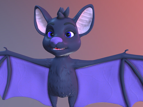  小蝙蝠巴蒂3d模型 