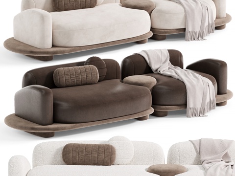  Busnelli GRUMETTO沙发3d模型 