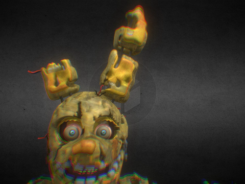  风格化弹簧陷阱bymclazycraftFNAF3d模型 
