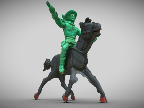  塑料牛仔马玩具RCToyChallenge3d模型 