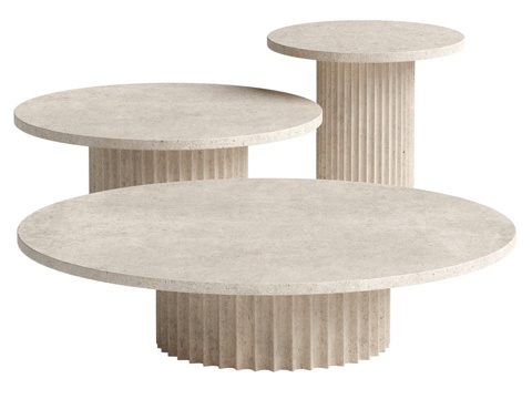  ALLURE圆形咖啡桌 By BAXTER3d模型 