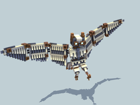  第20天雪鸮3d模型 