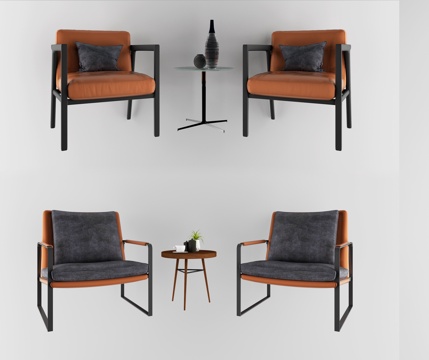  现代休闲椅模型3d模型 