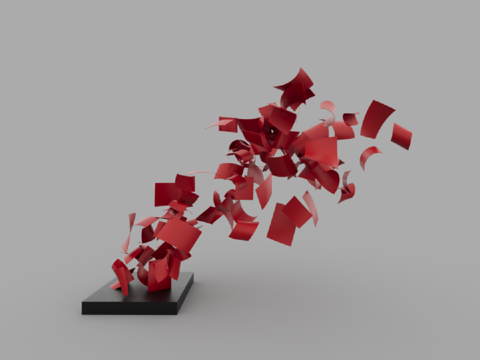  现代风格雕塑3d模型 