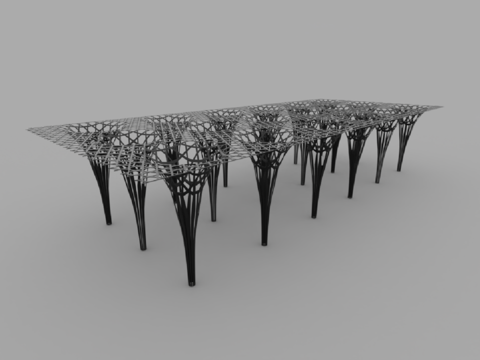  现代风格雕塑3d模型 