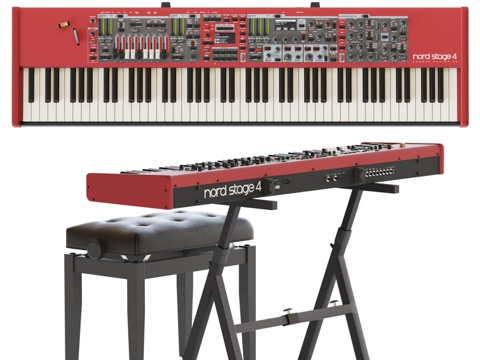  Nord Stage 4 88合成器3d模型 