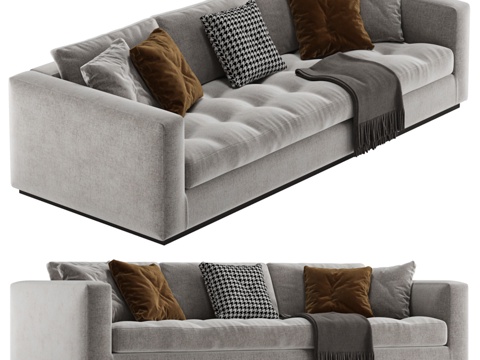  Minotti Andersen系列绗缝被3d模型 