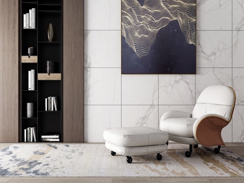  现代单椅 装饰品3d模型 