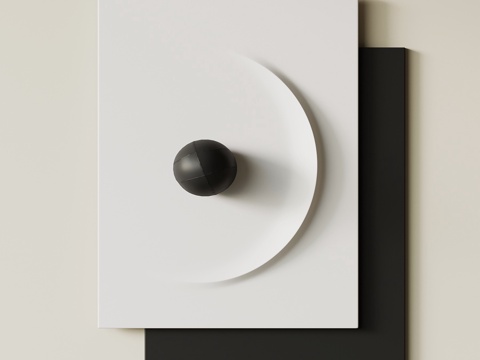 现代意式墙饰su模型