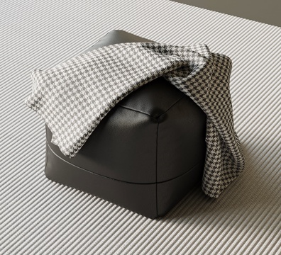  现代意式沙发凳3d模型 