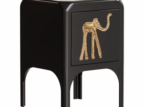  大象床头柜3d模型 