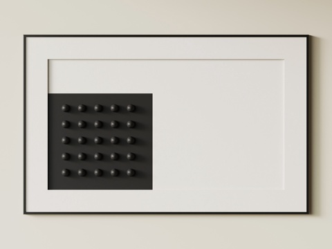  现代意式墙饰3d模型 