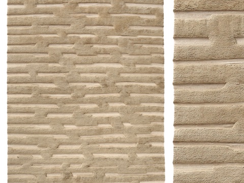  MORRO 羊毛地毯 小麦色3d模型 