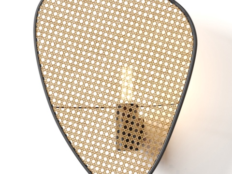  Vakker 灯屏藤编壁灯3d模型 