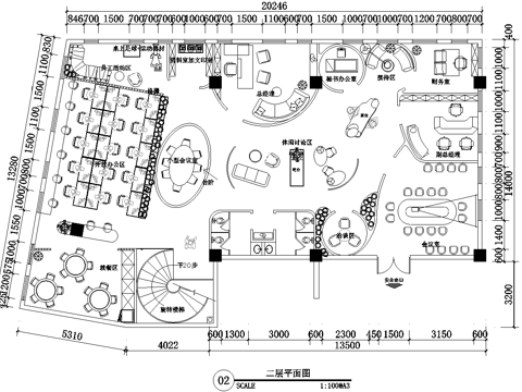 生态环保办公室 最新平面施工图合集cad施工图
