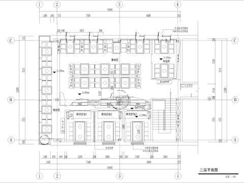 烤肉店 最新全套施工图合集cad施工图