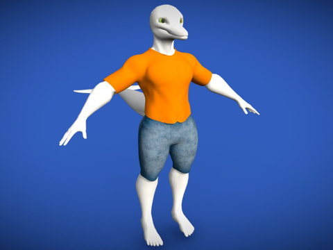  海豚格雷格3d模型 