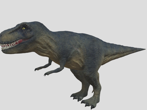  霸王龙准备绑定3d模型 