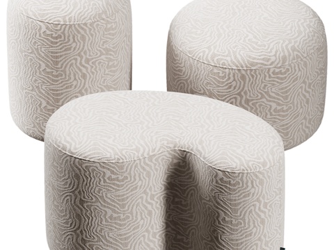  Coco Maison Kay脚凳3d模型 