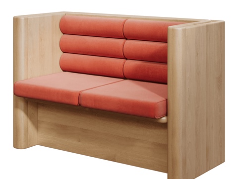  双人沙发3d模型 