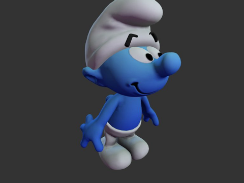  蓝精灵史努比3d模型 