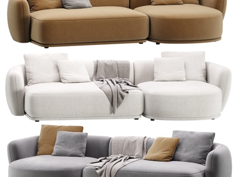  奥戈戈模块化沙发法布罗1号3d模型 