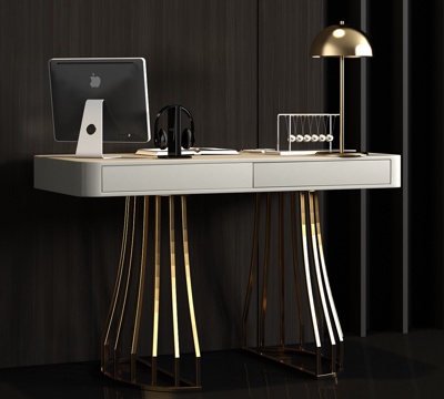  现代书桌3d模型 