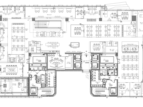 公司办公室  最新平面施工图合集cad施工图