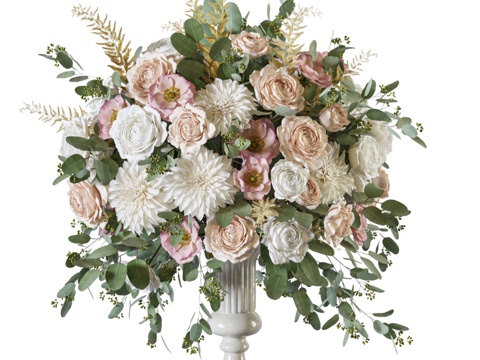  花艺套装122 大型花束3d模型 