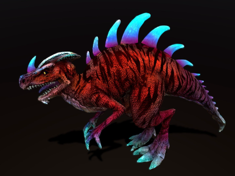  科幻马戏生物外星虎迅猛龙3d模型 