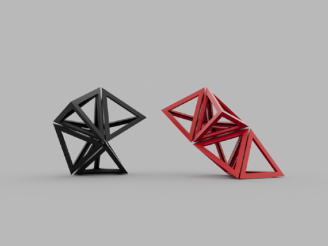  现代风格雕塑3d模型 