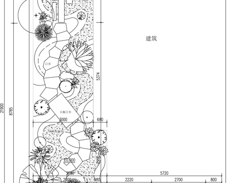 别墅庭院景观平面图cadcad施工图
