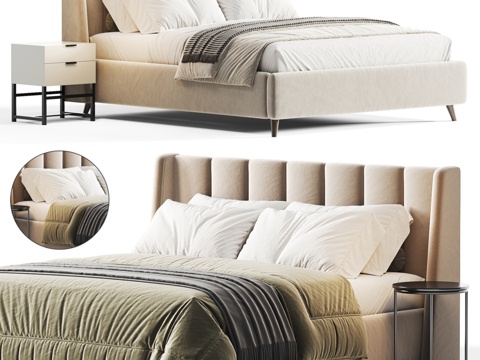  Inmyroom贝茜床3d模型 