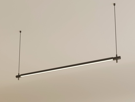  现代意式吊灯 长条吊灯3d模型 