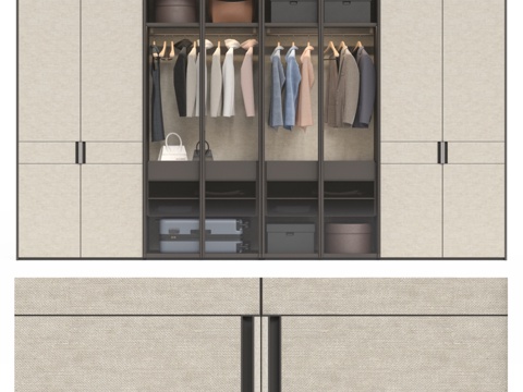  Poliform Senzafine V4系列衣柜3d模型 